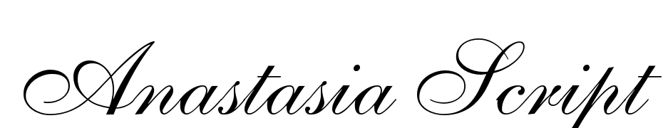 Anastasia Script Yazı tipi ücretsiz indir